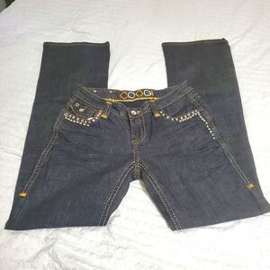Coogi Embellished Dark Jeans Size 7/8
